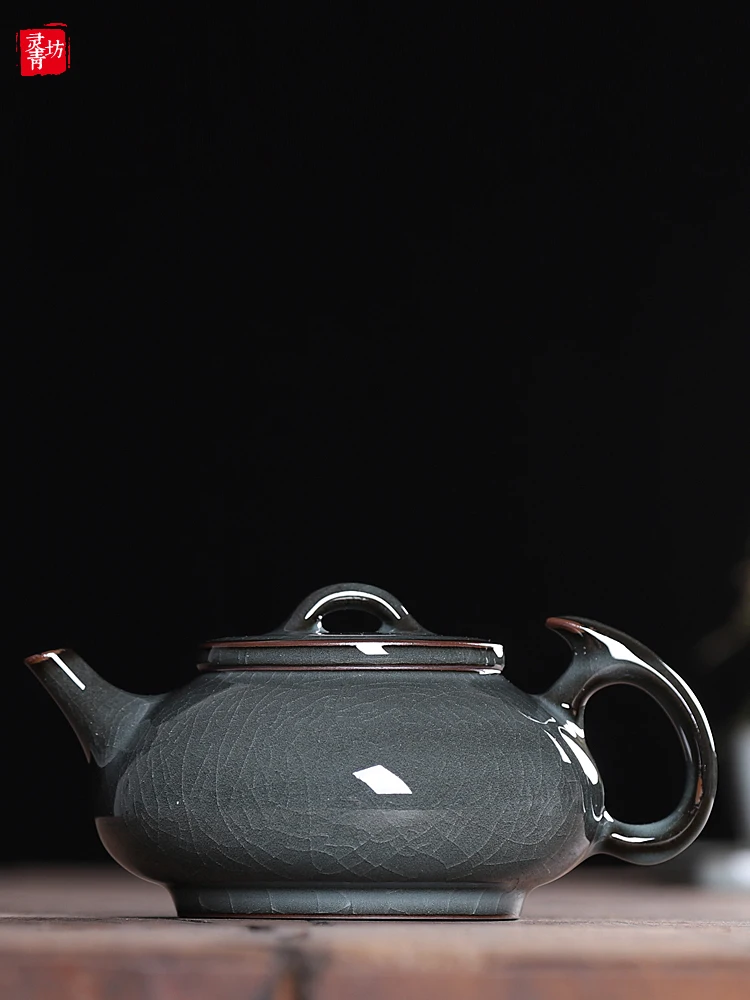 

Large Single Porcelain Tea Pot Cercs for Brewing Tea Gongfu Sle Ancient Chinese Cercs Handmade Crted Tea Set for Ho...