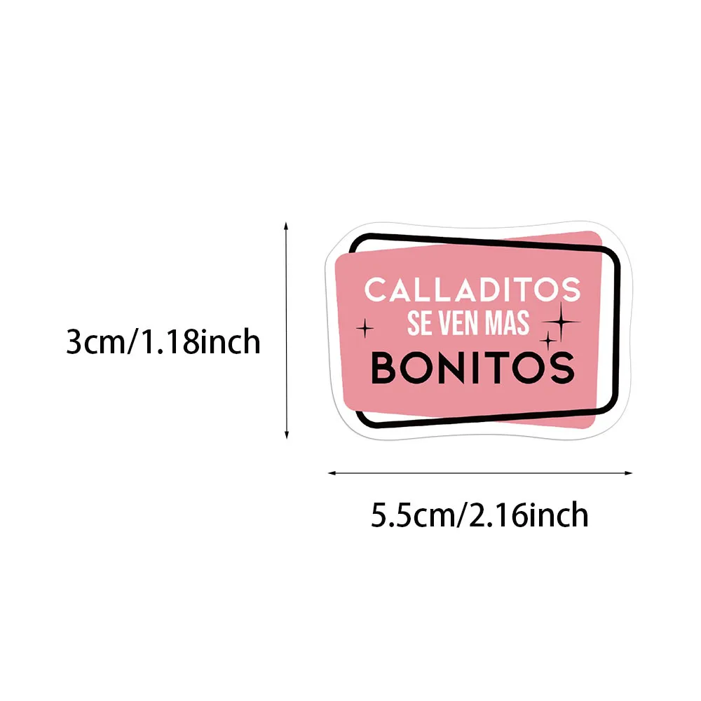 55/110PCS Creative Inspirational Spanish Handbooks DIY Phone Cases Notebook Water Cups Refrigerator Desktop Waterproof Stickers