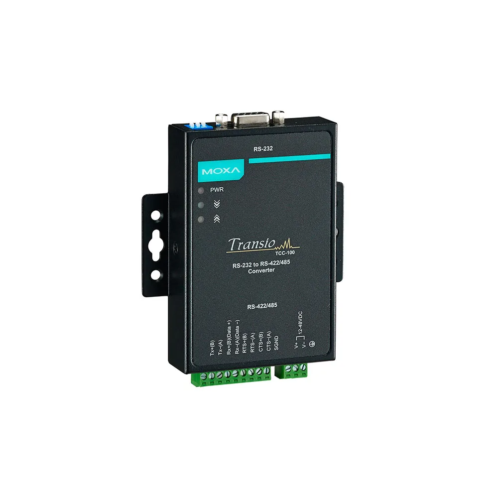 MOXA TCC-100I Industrial grade RS-232 to RS-422/485 converter Isolated type