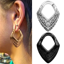 Vanku 2pcs New Stainless Steel Ear Weights Hangers Ear Taper Stretcher Tunnel Plug Gauge Expanders Piercing Earring Body Jewelry