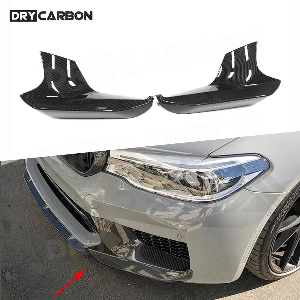 

Глянцевый черный передний бампер, сплиттер, спойлер, фартук для BMW 5 серии F90 M5 2018-2020 M, стиль, сплиттер переднего бампера