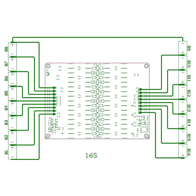 4X 12S 13S 14S 15S 16S Active Equalizer Balancer Lifepo4 Lipo LTO Battery Energy Equalization Capacitor BMS Board