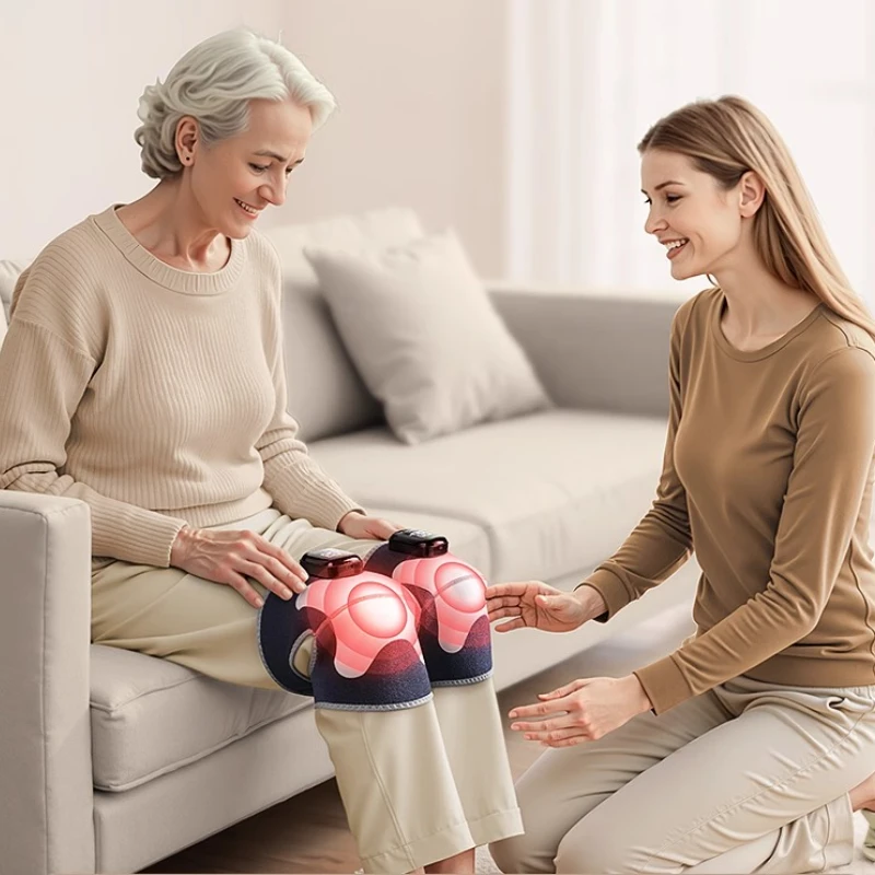 

3D Breathable Electric Knee Warmer with Moxibustion Heating, Arthritis Pain Relief, Washable Cover for Elderly Daily Use