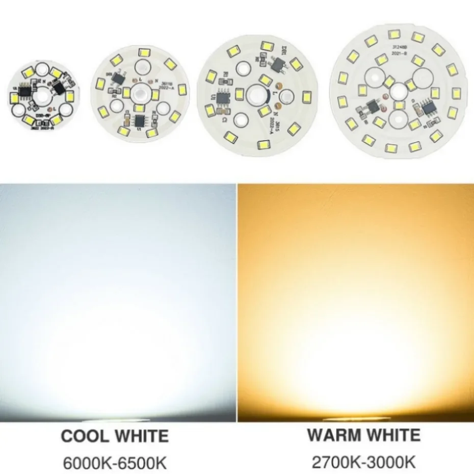 UooKzz LED Chip 5W 7W 9W 12W 15W 18W SMD 2835 Light Beads AC 220V-240V DIY For Led Downlight Cold/Warm White Lighting Spotlight