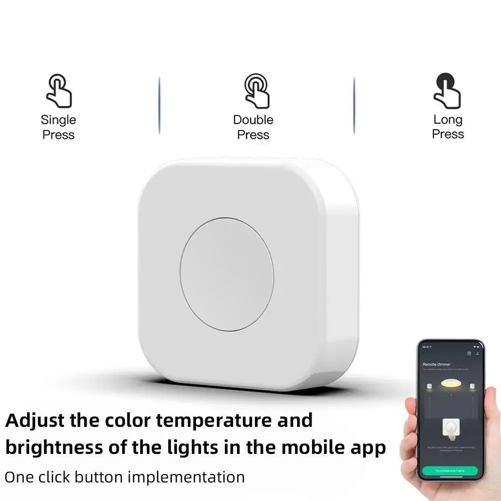 ZigBee Tuya Smart Scene Switch Mini Wireless Multi-scene Linkage Button Switch One Touch Control Work With Smart Life Gateway