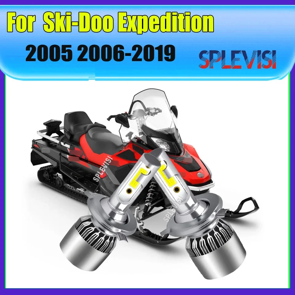 HB2 H4 Socket LED Headlight -360° Lighting Angel Ensuring No Spots For For Ski-Doo Expedition 2005 2006 2007 2008 2009-2019
