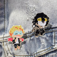 MHA Enamel Pins Custom Japanese Anime Characters Brooches Lapel Badges Funny Cartoon Jewelry Gift for Kids Fans Friends