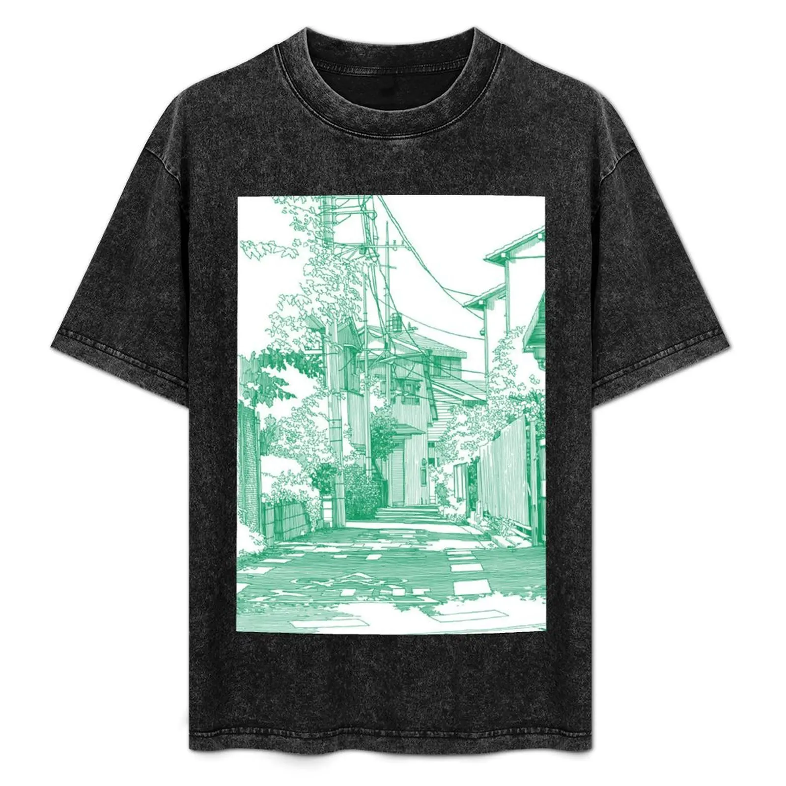 

Manga background 01 T-Shirt Simple Trendy Casual T-Shirt