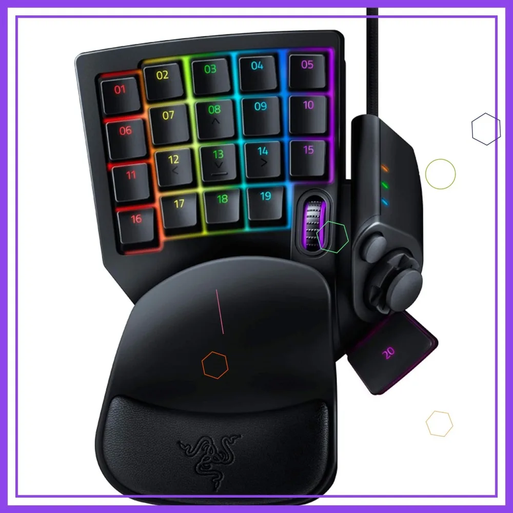 One-Handed Gaming Keypad: 32 Programmable Keys, Mecha-Membrane Switches, Chroma RGB, Snap Tap