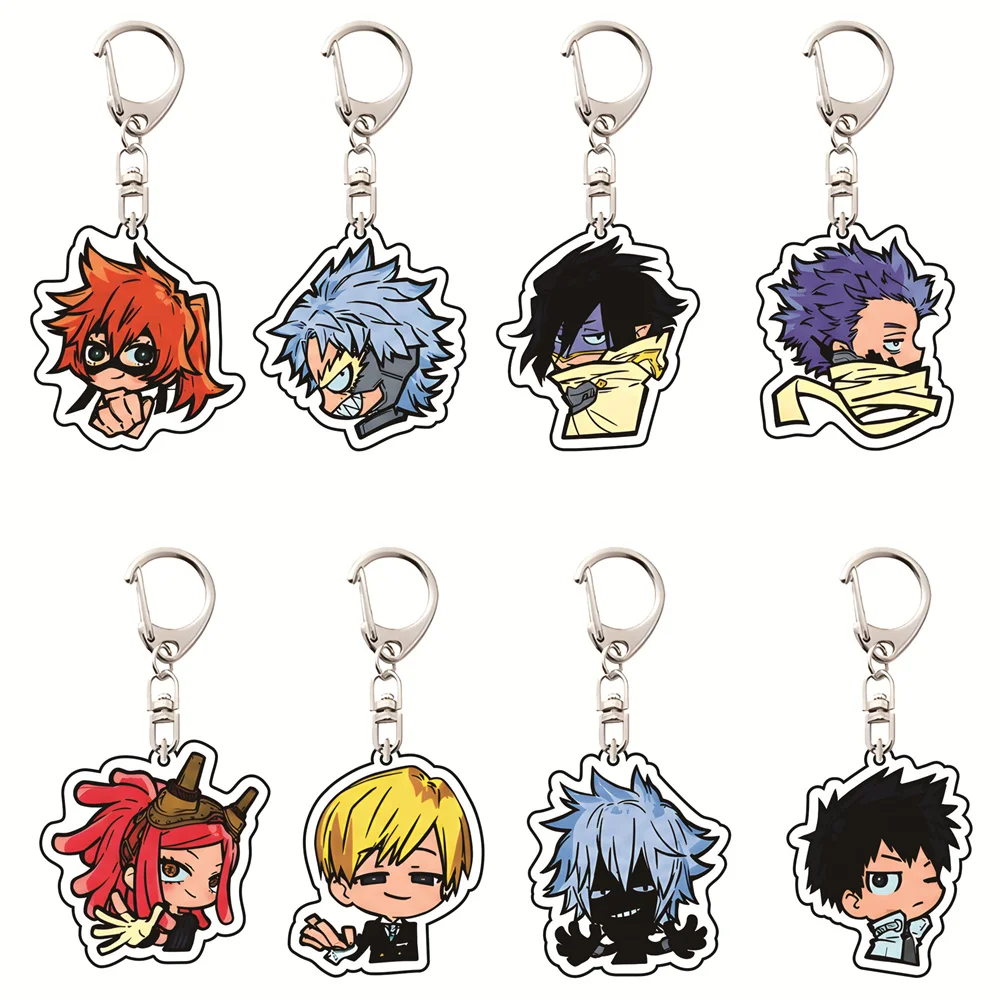 Anime My Hero Academia 6 cm Acryl-Schlüsselanhänger Bakugou/Eijirou Rucksack-Dekorationen, Zubehör, Dekor, Geschenke, exquisite Produkte