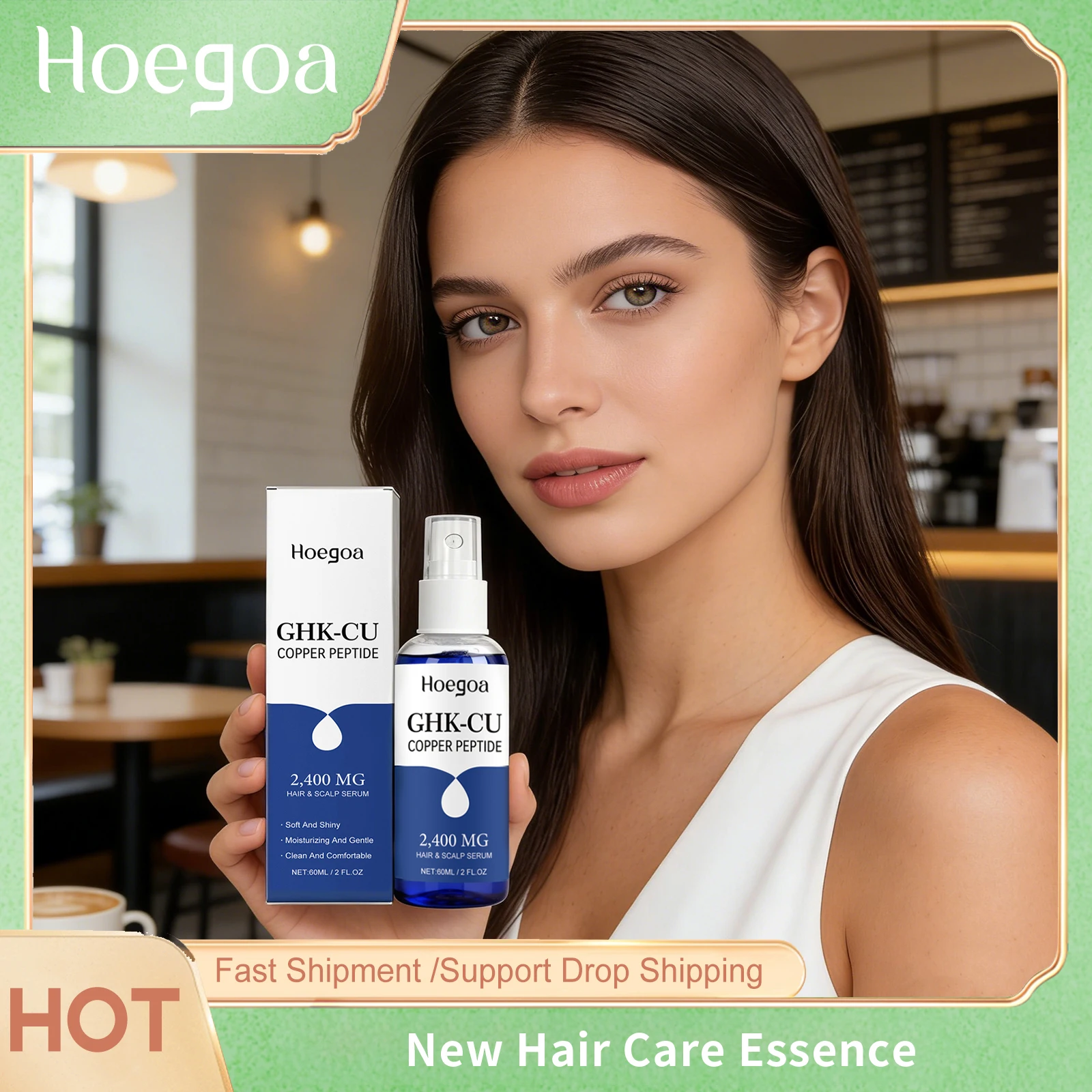 

Спрей-эссенция Hoegoa для лечения кожи головы: стимулирует рост волос, контролирует жирность, предотвращает облысение, восстанавливает волосы, масло для роста волос