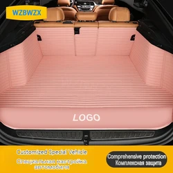 High-end 7D Custom Car Trunk Protection Mats For Smart All Models Fortwo Forfour Smart Elf 1 Elf 3 Auto Accessories Car-Styling