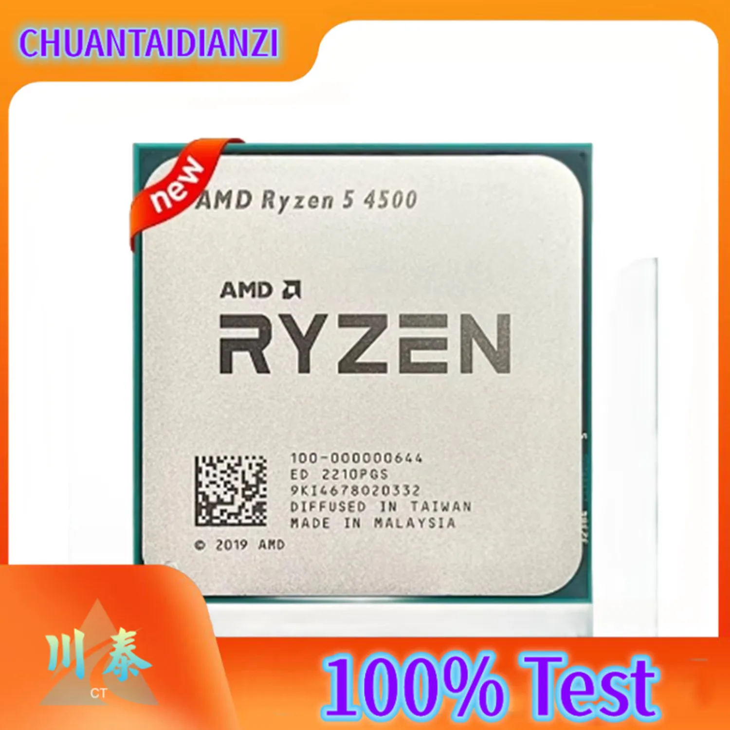 

Soquete para CPU AMD Ryzen 5, R5 4500, 3,6 GHz, 6 núcleos, 12 thread, 100-0000644, 65W, AM4, Novo