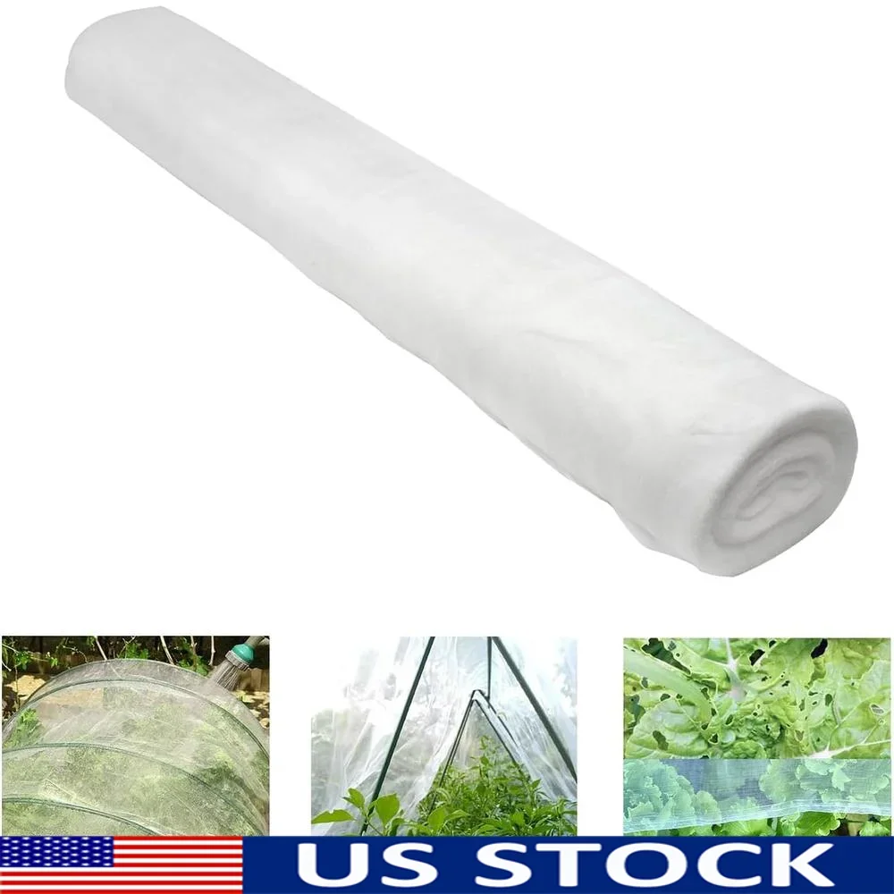 8FT x 100FT Fine Mesh Garden Netting Insects Birds Plant Protection Barrier Covering Greenhouse Fruit