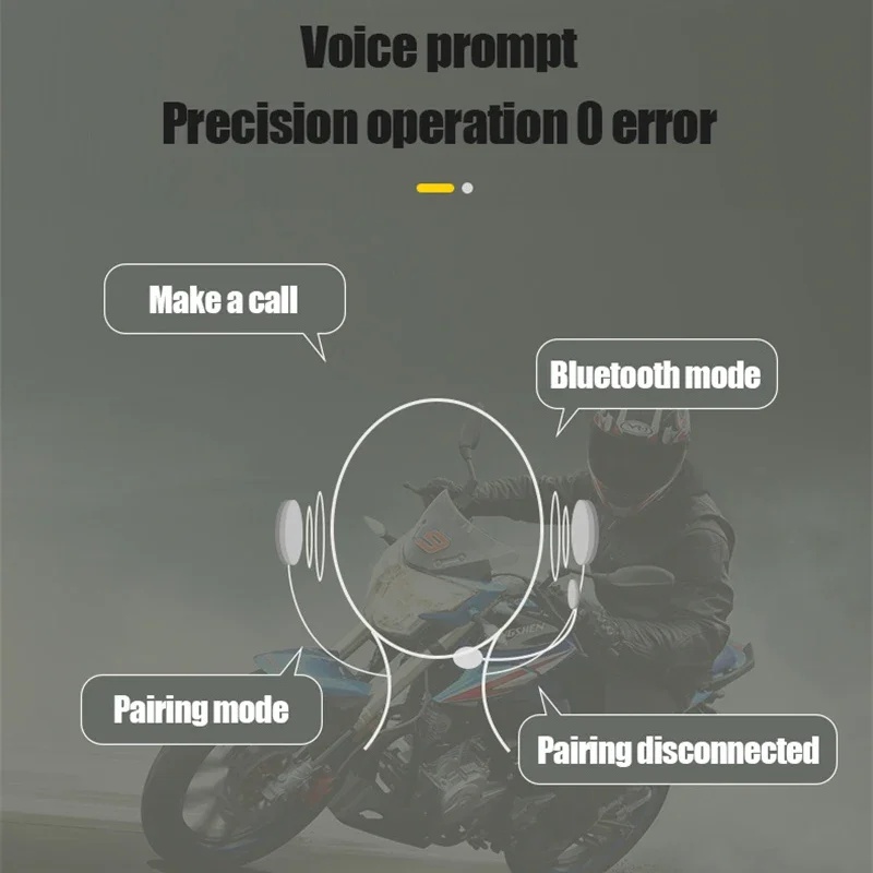 Motorcycle Earphones Helmet Headset Bluetooth 5.0 Headphones Wireless Motor Headset Bike Earphone Handsfree Stereo Earbud