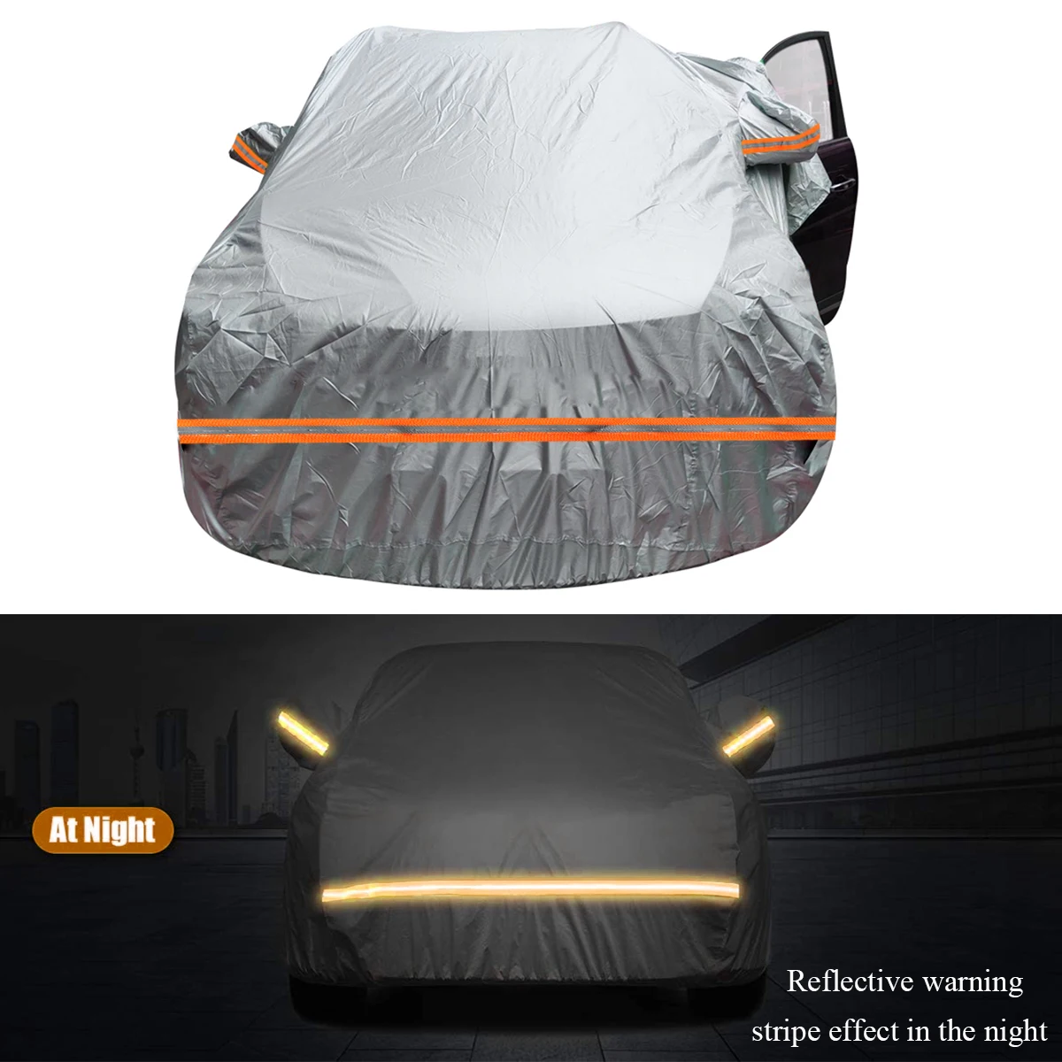 M/L Size Full Car Cover Universal 190T Indoor Outdoor Waterproof Anti Snow Sunshade Dustproof Sedan Car Protective Cover
