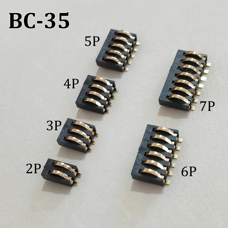 2 Stück Hochstrom-Schiebe-Batterieanschluss 2,5mm 4,0mm Abstand 2-7P Federkontakt-Buchse Stromladeanschluss für Batterien – Detail 7