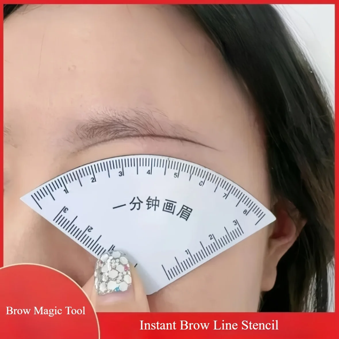 1PC Brow Shaping Stencil， Women Instant Brow Shaper - Multi-Style Template Kit for Fast & Precise Shaping, Brow Magic Tool