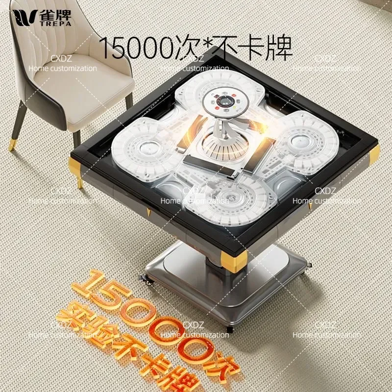 Large Size Fully Automatic Mahjong Machine Dual Purpose Heating Folding Dining Table Household Electric Mahjong Table