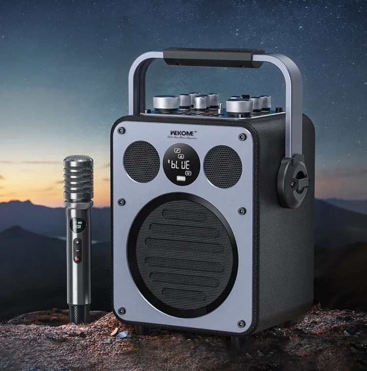 

Hot Selling WK Beluga D7 Conductor HiFi Outdoor Portable Wireless Speaker OTG Wired Live Broadcast