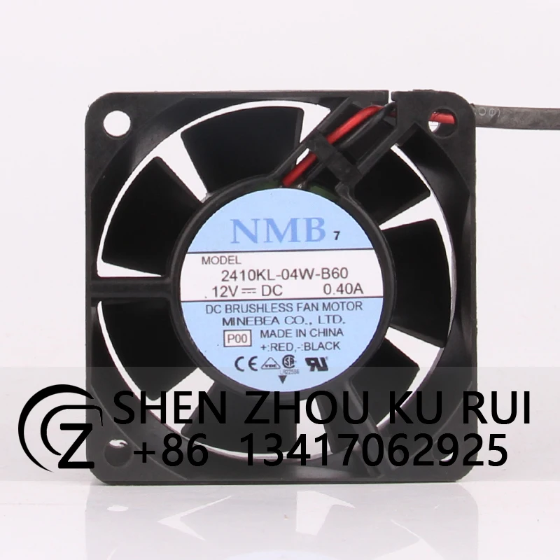 

Case Fan for Genuine NMB-MAT 2410KL-04W-B60 60x60x10mm 12V 0.4A Ball Inverter Cooling Fan