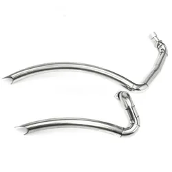 For Yamaha Virago XV125 XV 125 XV250 XV 250 Motorcycle Slash Cut Exhaust Muffler Pipe System With Removable Silencers