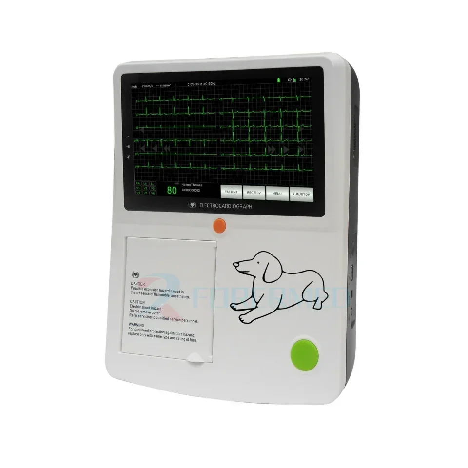 Veterinary Hospital Clinic Animal 3 Channel Digital Electrocardiogram Machine Vet Machine With Interpretation