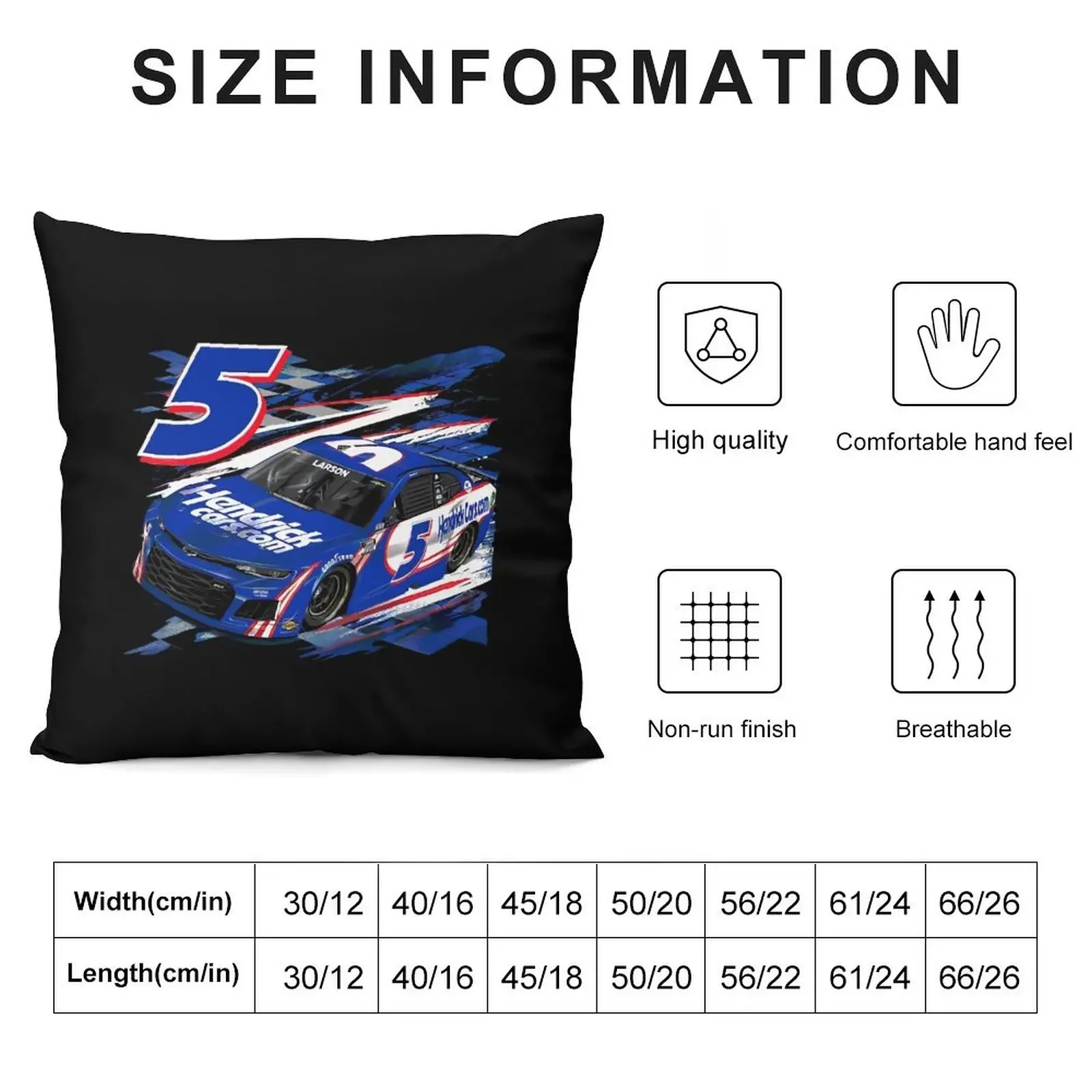 Kyle Larson wins at Nashville, Kyle Larson Throw Pillow pillowcases for sofa cushions Pillow Covers Decorative pillow