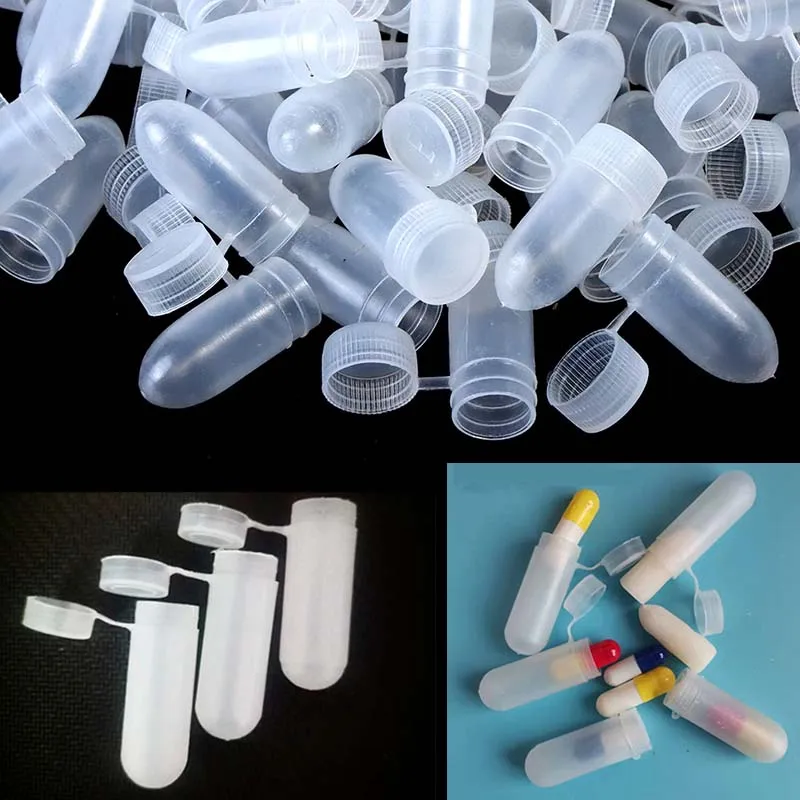 Suppositories Packing Box,Suppository Mold Container，Mini Capsule Organizer Empty Portable Flip Lid Transparent Capsule Storage