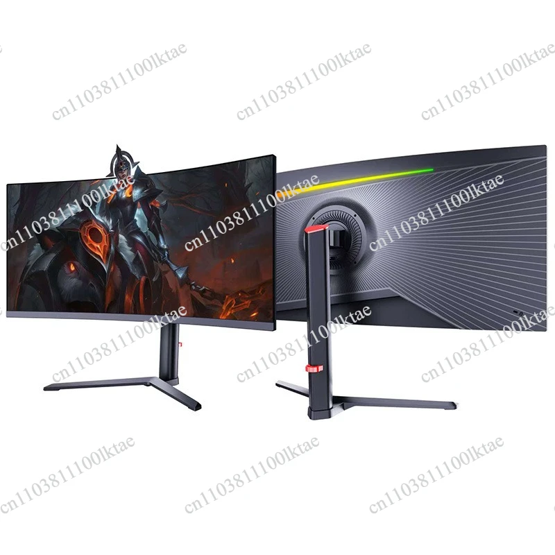 34 Inch E-sports Hairtail 4K165HZ High Definition Curved Computer IPS Monitor 180Hz Display