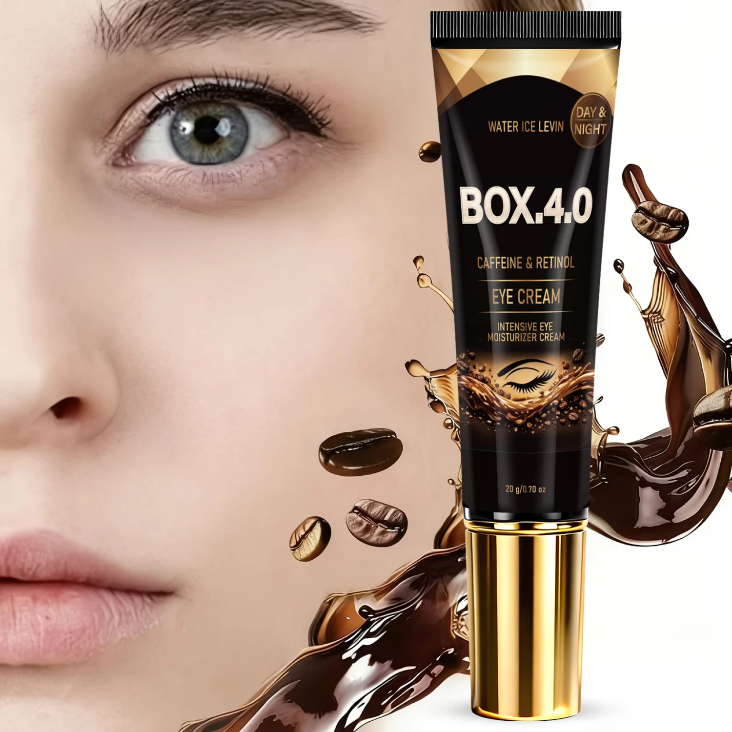 Retinol Eye Cream for Firming & Moisturizing – Caffeine Hyaluronic Acid Collagen Eye Care