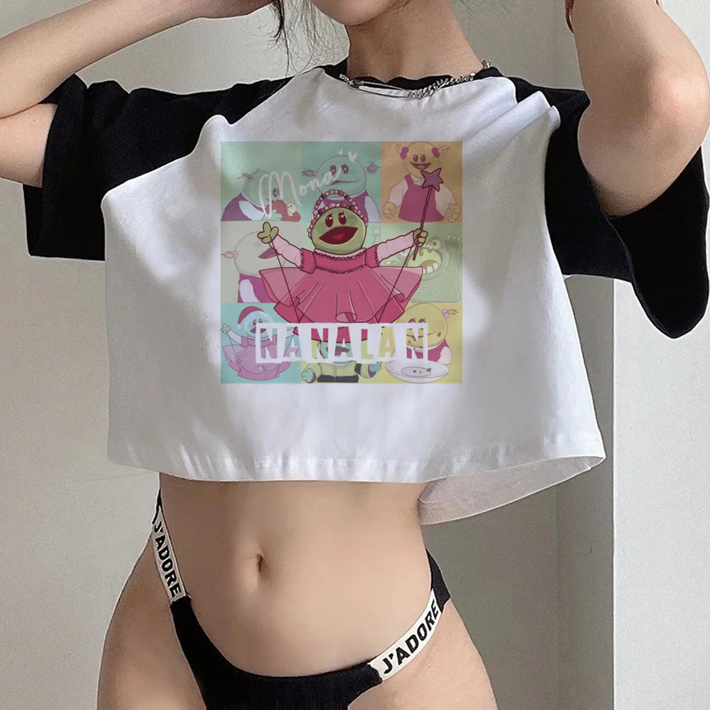 Nanalan 2000s aesthetic crop top Woman korean fashion Kawaii yk2 manga cropped