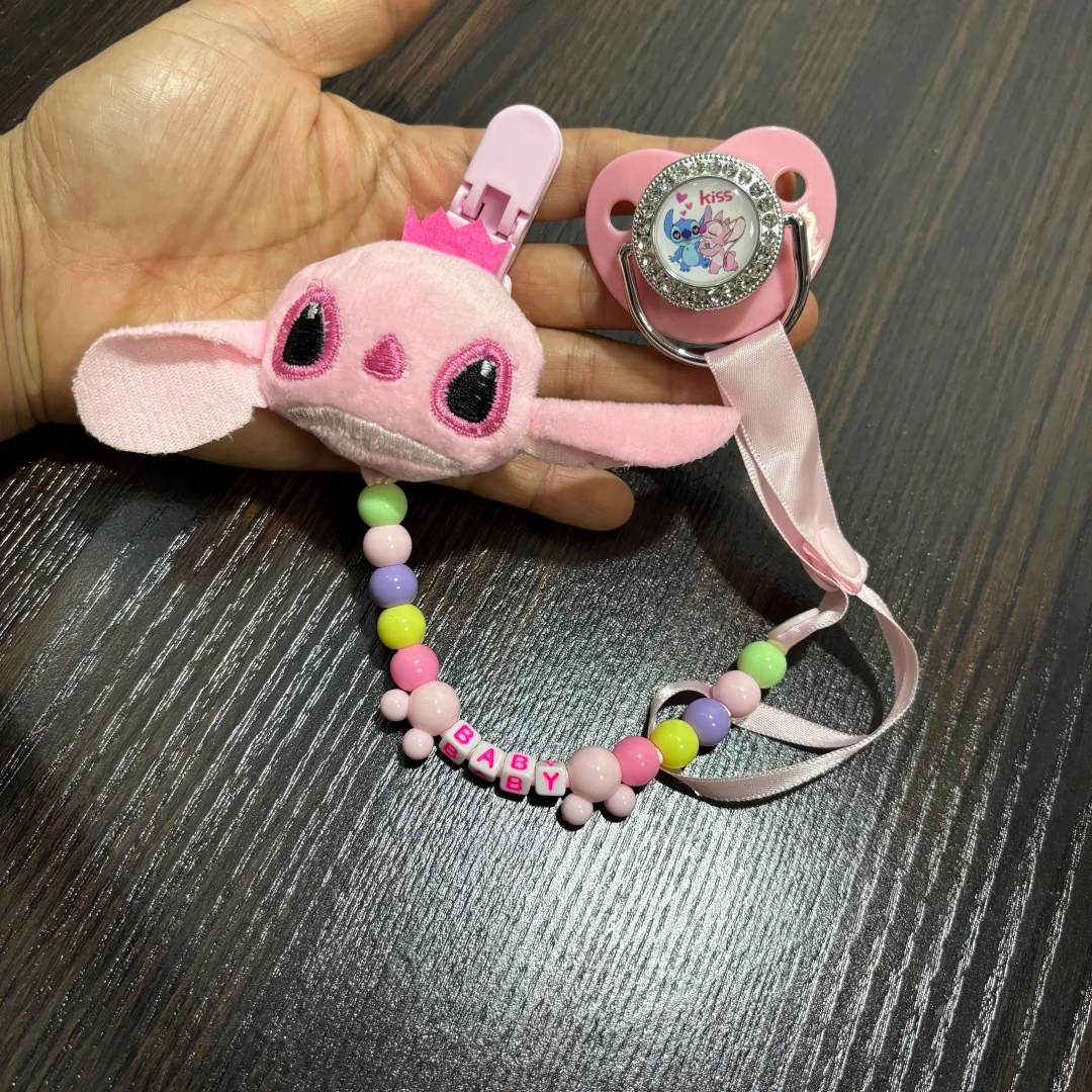 

Premium Soft Real Feel Baby Pacifier with Dust Cap & Stylish Chain Clip Comfortable Newborn Soother for Peaceful Sleep
