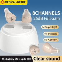 CIC Hearing Aid Ultra Small Portable Micro Digital No-howling Rechargeable Collector with Noise Reduction Function