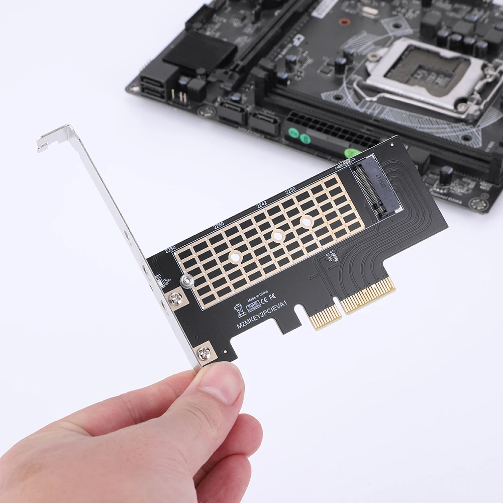 Адаптер M2 SSD M.2 NVME к PCIe 3,0 X4 адаптер M-Key 32 Гбит/с M.2 NVME SSD к PCIe 3,0 X4 адаптер карты для настольного ПК M.2 NVMe SSD
