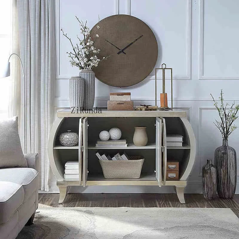 

Европейские и американские легкие роскошные шкафы для прихожей, зеркала из серебряной фольги, резные перегородки, декоративные шкафы