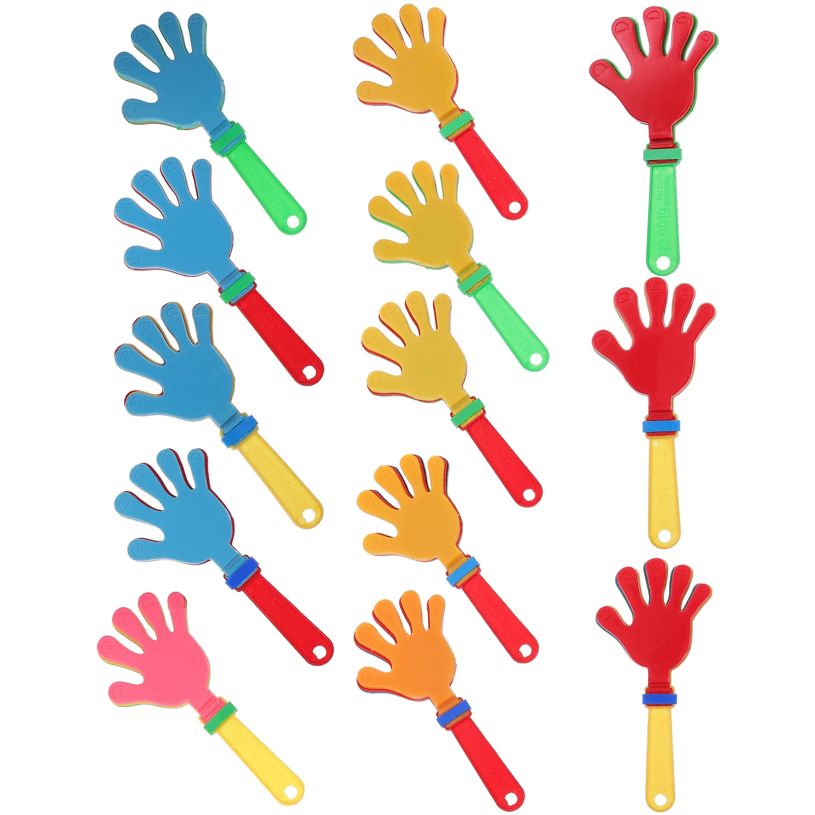 24 Peças de Clappers Portáteis Coloridos, Ideais para Concertos, Festivais e Entretenimento em Festas Infantis