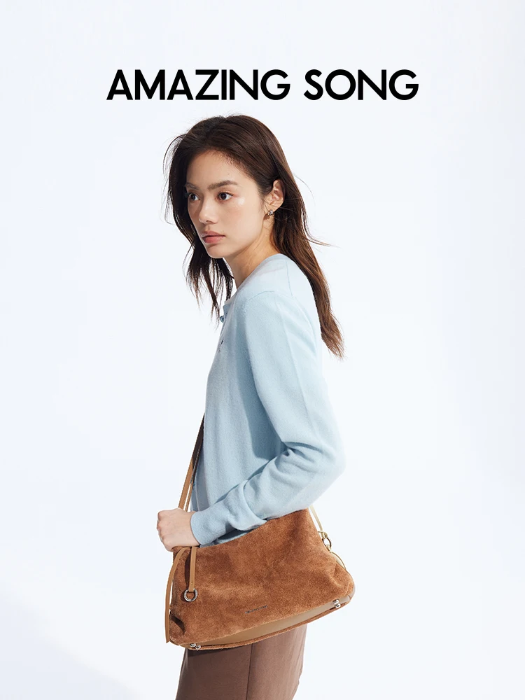 Amazing Song Donut Hobo Bag Suede Autumn and Winter New Retro Style
