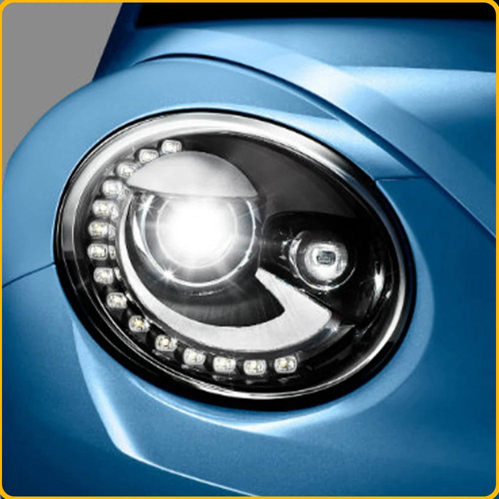 Auto LED DRL Headlight Assembly For VW Beetle 2013-2020 Upgrade Teardrop Style Projector Lens Car Accessories Tool Plug and Play