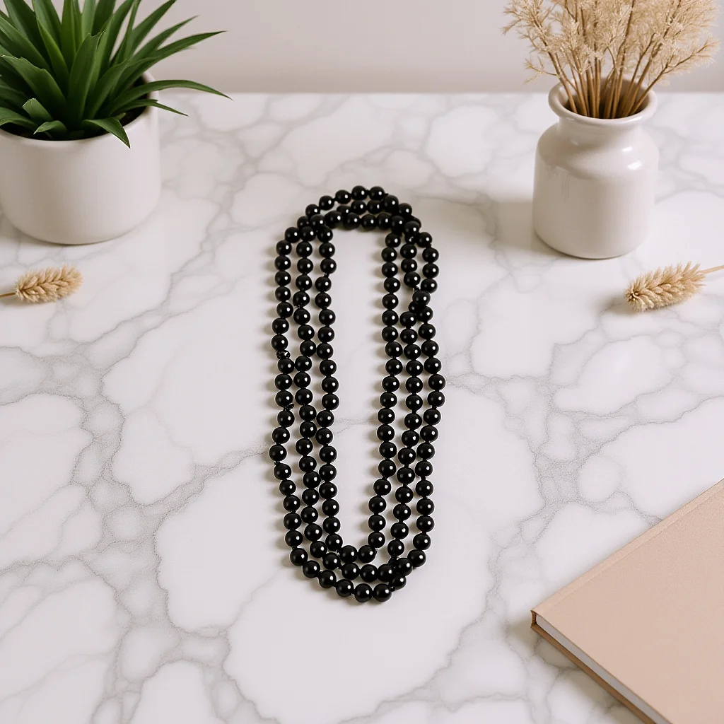 

1.5m Pearl Sweater Necklace for Women Stylish Long Chain Elegant Shiny Design Ideal for Sweater Dress Decoration Jewelry Gift