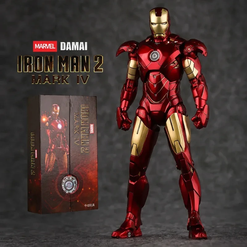 ZD Toys Iron Man MK4 Model 7inches Action Figures Tony Stark Iron Man 1/10 Avengers Genuinely Collect Model Ornaments Boy Gifts