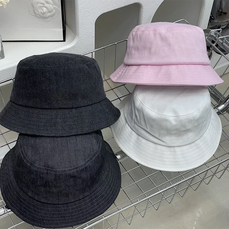 

Spring New Fashion Bucket Hat Women's Trendy Fisherman Hat Summer Outdoor Leisure Sunshade Beach Sun Hat YF1306