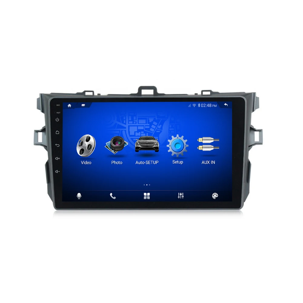 Hualingan qualcomm665 android12 car stereo for Toyota Corolla 2009 2010 2011 2012 Wireless CarPlay Android Auto 9 inch GPs