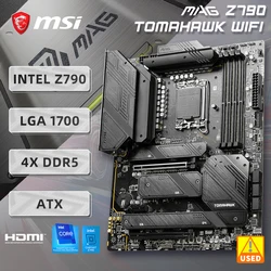 MSI MAG Z790 TOMAHAWK WIFI Motherboard Support i9 14900k i7-14700 i5-13600 CPU INTLE Z790 DDR5 256G HDMI NVME M.2 PCIe 5.0