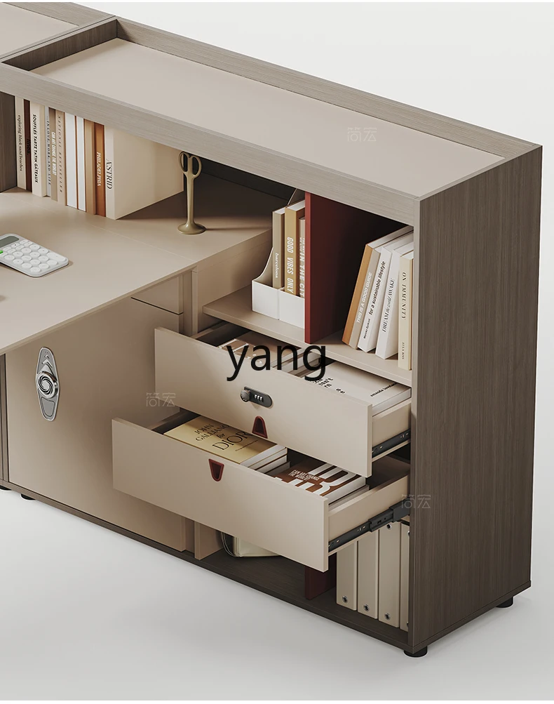LHH  staff position screen modern simple office desk and chair combination