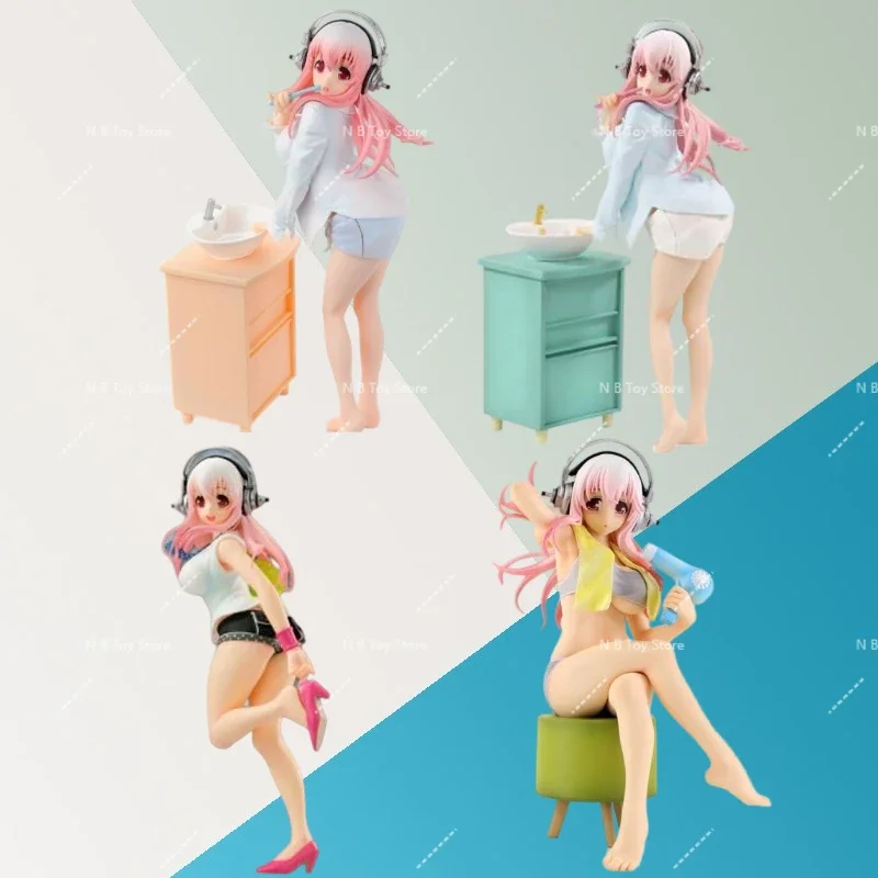 

In Stock, Original Special Figures of Furyu, Super Sonico, 20cm, Portrait Model, Toys Collection, Gift