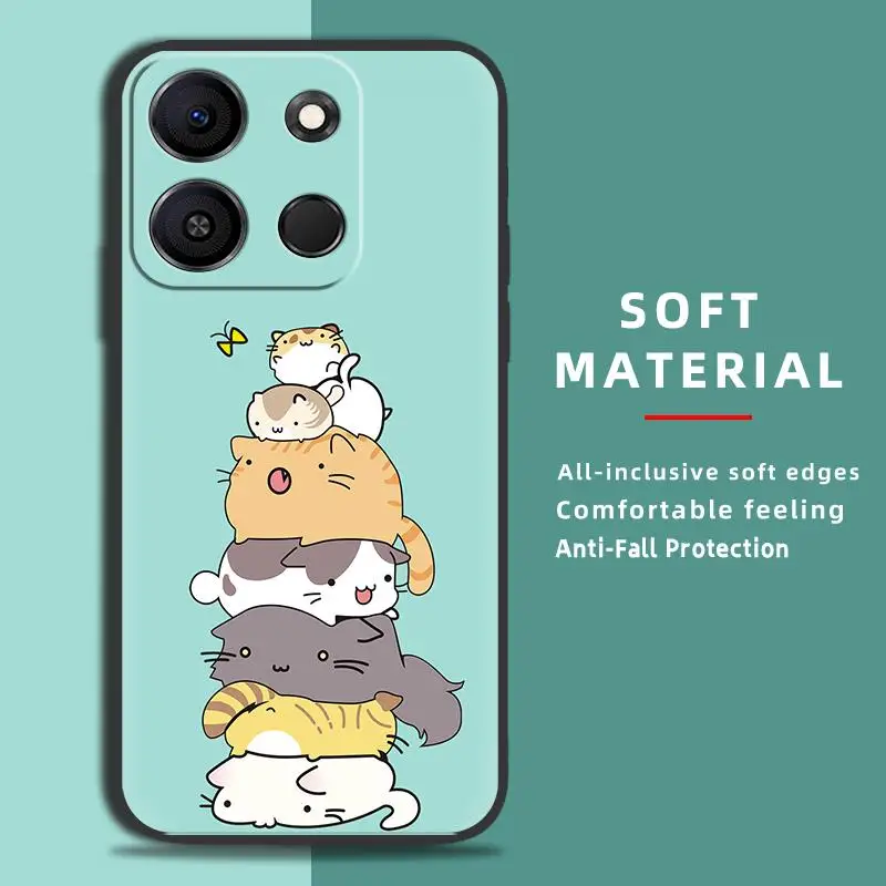 Cover Anti-dust Phone Case For Itel A05S/A663L Fashion Design Durable Anti-knock Back Cover Dirt-resistant Cute Cartoon