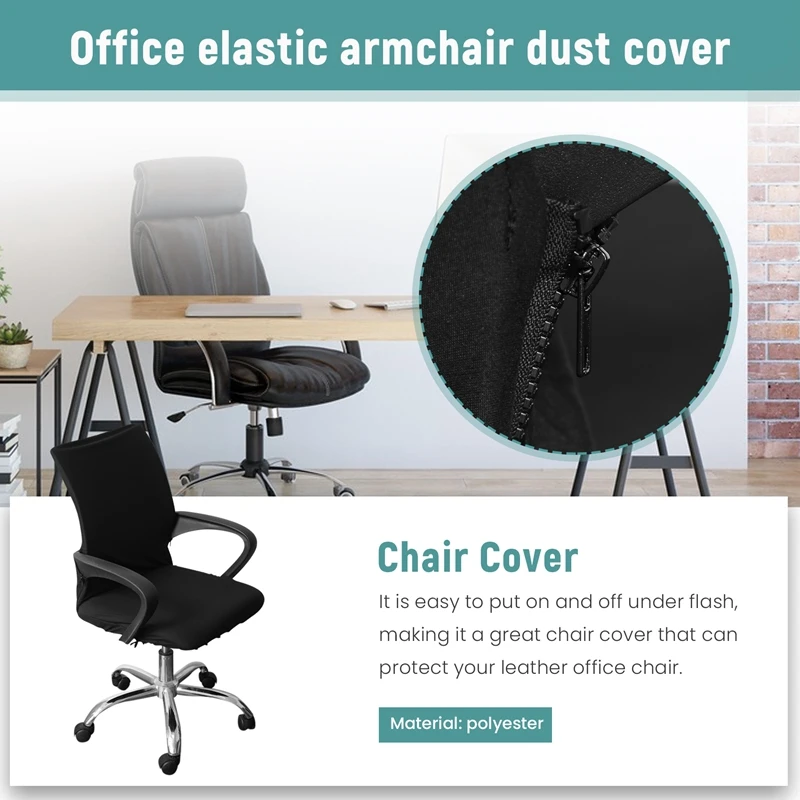 Office Chair Cover Computer Chair Boss Chair Cover Modern Simplism Style High Back Large Size (Chair Not Included)