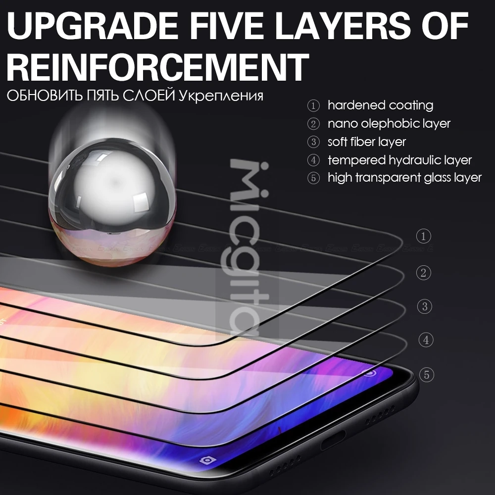 Upgrade für Honor 400 Lite Smartphone Displayschutzfolie 9H Kratzfest Klares Glas 400Lite Weiche Faser-Linsenfolie – Detail 2