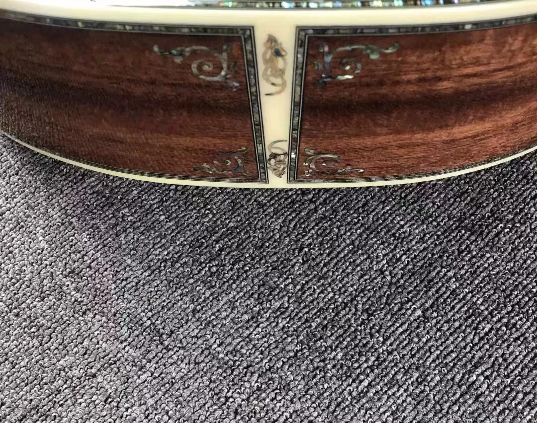 جميع كوا الخشب الغيتار الصوتية ، إناء كبير ، الأبنوس الأصابع ، 41 "، سلسلة D45 ، 12 سلسلة سلسلة